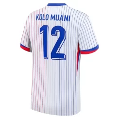 Frankrijk Randal Kolo Muani #12 Uitshirt EK 2024 Voetbalshirts Korte Mouw