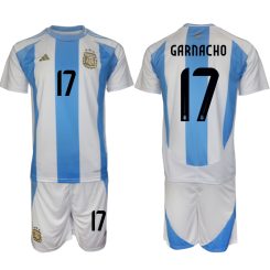 Goedkope Argentinië Alejandro Garnacho #17 Thuisshirt Copa América 2024 Voetbalshirts 2024/25 Korte Mouw (+ Korte broeken) Kopen