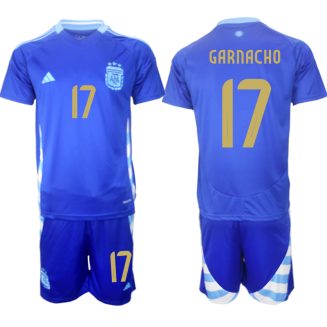 Goedkope Argentinië Alejandro Garnacho #17 Uitshirt Copa América 2024 Voetbalshirts 2024/25 Korte Mouw (+ Korte broeken) Kopen