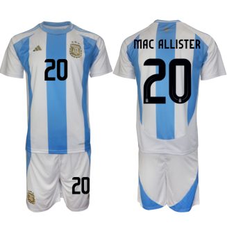 Goedkope Argentinië Alexis Mac Allister #20 Thuisshirt Copa América 2024 Voetbalshirts 2024/25 Korte Mouw (+ Korte broeken) Kopen