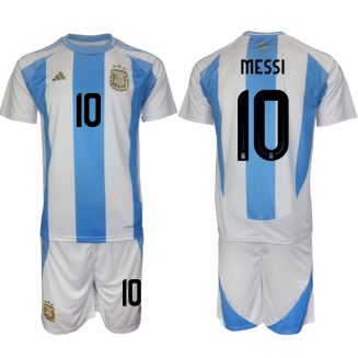 Goedkope Argentinië Lionel Messi #10 Thuisshirt Copa América 2024 Voetbalshirts 2024/25 Korte Mouw (+ Korte broeken) Kopen