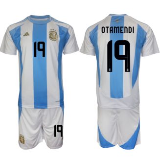 Goedkope Argentinië Nicolas Otamendi #19 Thuisshirt Copa América 2024 Voetbalshirts 2024/25 Korte Mouw (+ Korte broeken) Kopen