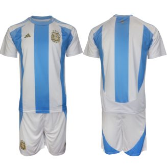 Goedkope Argentinië Thuisshirt Copa América 2024 Voetbalshirts 2024/25 Korte Mouw (+ Korte broeken) Kopen
