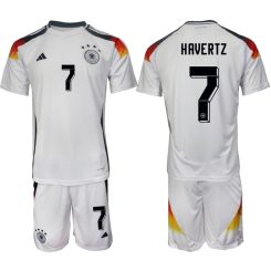 Goedkope Duitsland Kai Havertz #7 Thuisshirt EK 2024 Voetbalshirts 2024/25 Korte Mouw (+ Korte broeken) Kopen