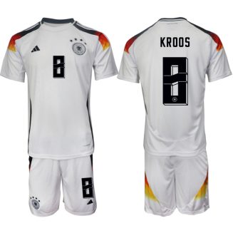 Goedkope Duitsland Toni Kroos #8 Thuisshirt EK 2024 Voetbalshirts 2024/25 Korte Mouw (+ Korte broeken) Kopen