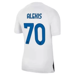 Inter Milan Alexis Sanchez #70 Uitshirt 2023-2024 Voetbalshirts Korte Mouw