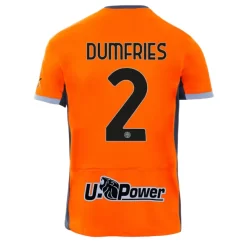 Inter Milan Denzel Dumfries #2 Derde Shirt 2023-2024 Voetbalshirts Korte Mouw