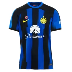 Inter Milan Denzel Dumfries #2 Thuisshirt 2023-2024 Voetbalshirts Korte Mouw-1