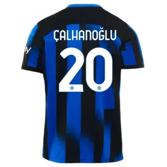 Inter Milan Hakan Calhanoglu #20 Thuisshirt 2023-2024 Voetbalshirts Korte Mouw