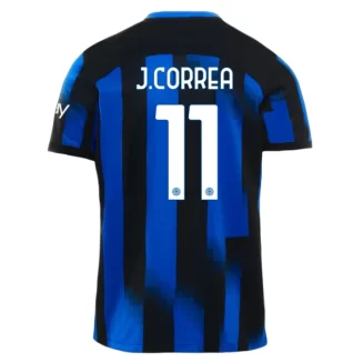 Inter Milan Joaquin Correa #11 Thuisshirt 2023-2024 Voetbalshirts Korte Mouw