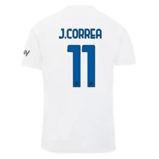 Inter Milan Joaquin Correa #11 Uitshirt 2023-2024 Voetbalshirts Korte Mouw