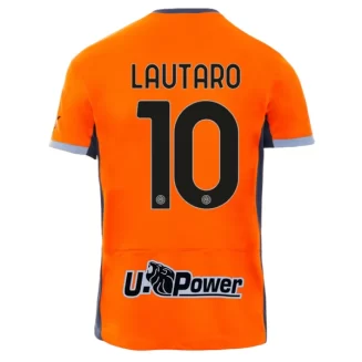 Inter Milan Lautaro Martinez #10 Derde Shirt 2023-2024 Voetbalshirts Korte Mouw