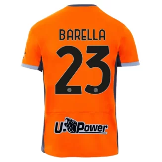 Inter Milan Nicolo Barella #23 Derde Shirt 2023-2024 Voetbalshirts Korte Mouw