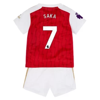 Kids Arsenal Bukayo Saka #7 Thuisshirt 2023-2024 Voetbalshirts Korte Mouw (+ Korte broeken)