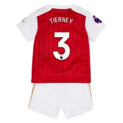 Kids Arsenal Kieran Tierney #3 Thuisshirt 2023-2024 Voetbalshirts Korte Mouw (+ Korte broeken)