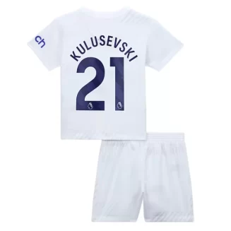 Kids Tottenham Hotspur Dejan Kulusevski #21 Thuisshirt 2023-2024 Voetbalshirts Korte Mouw (+ Korte broeken)
