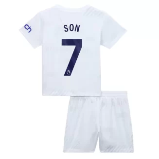 Kids Tottenham Hotspur Son Heung-min #7 Thuisshirt 2023-2024 Voetbalshirts Korte Mouw (+ Korte broeken)