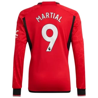 Manchester United Anthony Martial #9 Thuisshirt 2023-2024 Voetbalshirts Lange Mouwen