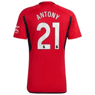 Manchester United Antony #21 Thuisshirt 2023-2024 Voetbalshirts Korte Mouw