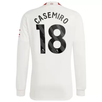 Manchester United Casemiro #18 Derde Shirt 2023-2024 Voetbalshirts Lange Mouwen