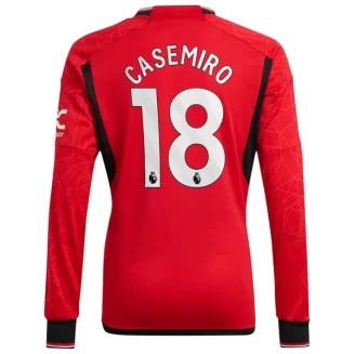 Manchester United Casemiro #18 Thuisshirt 2023-2024 Voetbalshirts Lange Mouwen