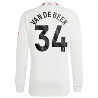 Manchester United Donny van de Beek #34 Derde Shirt 2023-2024 Voetbalshirts Lange Mouwen