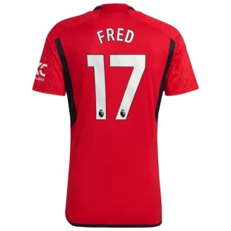 Manchester United Fred #17 Thuisshirt 2023-2024 Voetbalshirts Korte Mouw