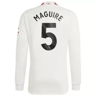 Manchester United Harry Maguire #5 Derde Shirt 2023-2024 Voetbalshirts Lange Mouwen