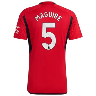 Manchester United Harry Maguire #5 Thuisshirt 2023-2024 Voetbalshirts Korte Mouw