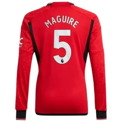 Manchester United Harry Maguire #5 Thuisshirt 2023-2024 Voetbalshirts Lange Mouwen