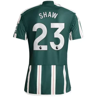 Manchester United Luke Shaw #23 Uitshirt 2023-2024 Voetbalshirts Korte Mouw