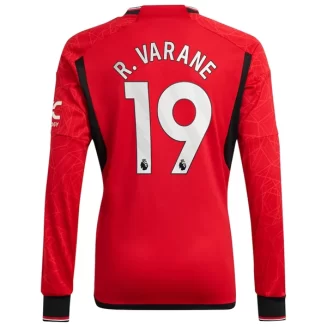 Manchester United Raphael Varane #19 Thuisshirt 2023-2024 Voetbalshirts Lange Mouwen