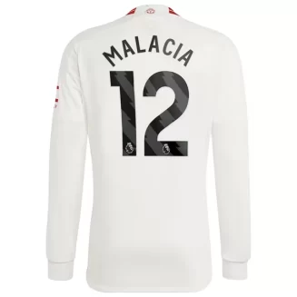 Manchester United Tyrell Malacia #12 Derde Shirt 2023-2024 Voetbalshirts Lange Mouwen