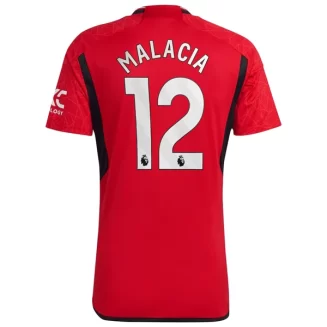 Manchester United Tyrell Malacia #12 Thuisshirt 2023-2024 Voetbalshirts Korte Mouw
