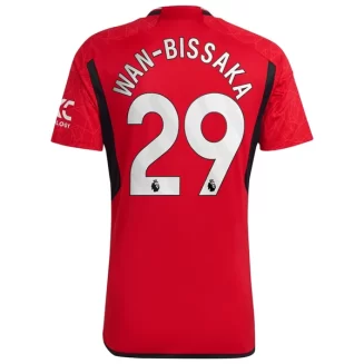 Manchester United Wan-Bissaka #29 Thuisshirt 2023-2024 Voetbalshirts Korte Mouw