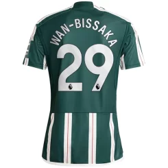 Manchester United Wan-Bissaka #29 Uitshirt 2023-2024 Voetbalshirts Korte Mouw