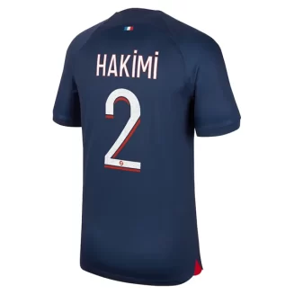 Paris Saint Germain PSG Achraf Hakimi #2 Thuisshirt 2023-2024 Voetbalshirts Korte Mouw