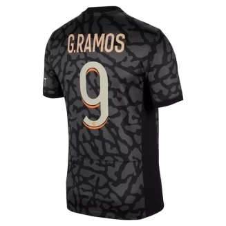 Paris Saint Germain PSG Gonçalo Ramos #9 Derde Shirt 2023-2024 Voetbalshirts Korte Mouw
