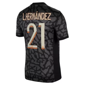 Paris Saint Germain PSG Lucas Hernández #21 Derde Shirt 2023-2024 Voetbalshirts Korte Mouw