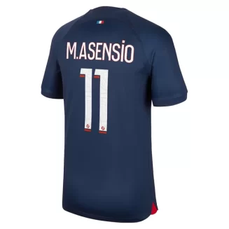 Paris Saint Germain PSG Marco Asensio #11 Thuisshirt 2023-2024 Voetbalshirts Korte Mouw