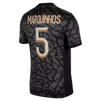 Paris Saint Germain PSG Marquinhos #5 Derde Shirt 2023-2024 Voetbalshirts Korte Mouw
