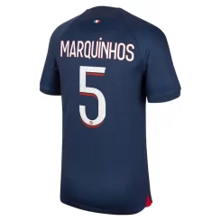 Paris Saint Germain PSG Marquinhos #5 Thuisshirt 2023-2024 Voetbalshirts Korte Mouw