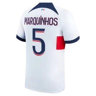 Paris Saint Germain PSG Marquinhos #5 Uitshirt 2023-2024 Voetbalshirts Korte Mouw