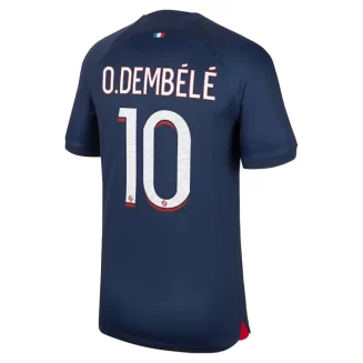 Paris Saint Germain PSG Ousmane Dembele #10 Thuisshirt 2023-2024 Voetbalshirts Korte Mouw