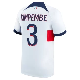 Paris Saint Germain PSG Presnel Kimpembe #3 Uitshirt 2023-2024 Voetbalshirts Korte Mouw