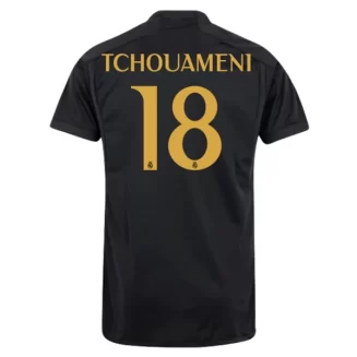 Real Madrid Aurelien Tchouameni #18 Derde Shirt 2023-2024 Voetbalshirts Korte Mouw
