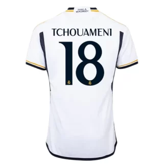 Real Madrid Aurelien Tchouameni #18 Thuisshirt 2023-2024 Voetbalshirts Korte Mouw