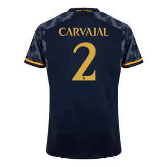 Real Madrid Daniel Carvajal #2 Uitshirt 2023-2024 Voetbalshirts Korte Mouw