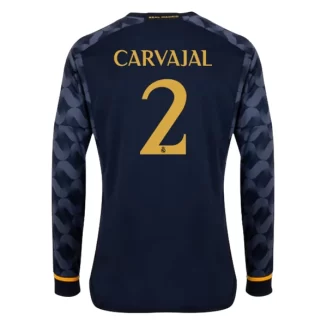 Real Madrid Daniel Carvajal #2 Uitshirt 2023-2024 Voetbalshirts Lange Mouwen
