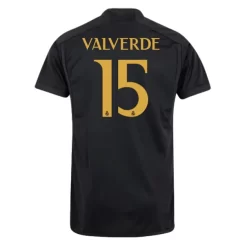 Real Madrid Federico Valverde #15 Derde Shirt 2023-2024 Voetbalshirts Korte Mouw